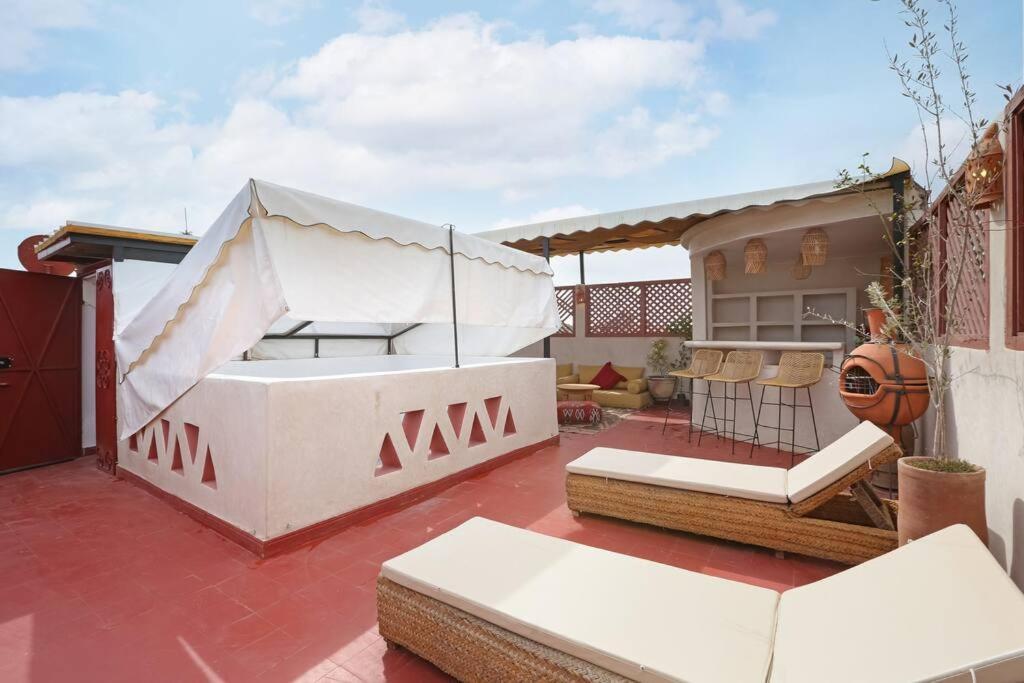 Riad El Khir En Centre Ville Rooftop Et Bassin Marrakesh Eksteriør bilde